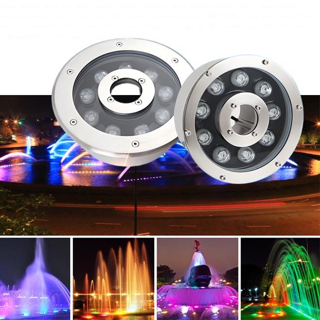 Chiếu sáng và trang trí đài phun nước nghệ thuật, nhạc nước.