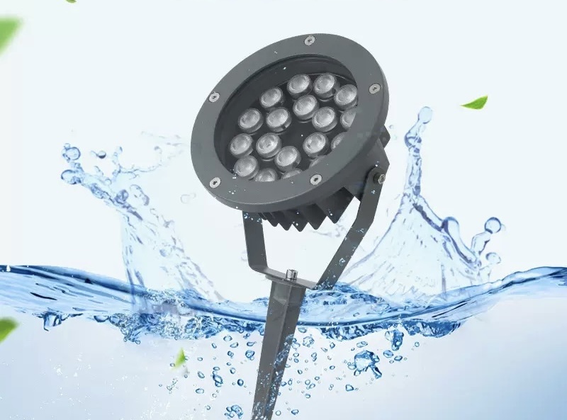 Đèn Chiếu Cây 6W Xám Tròn