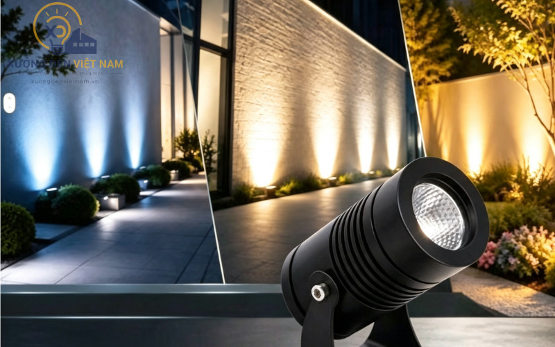 Đèn chiếu cây Suco Mũ 5W giúp tạo điểm nhấn không gian