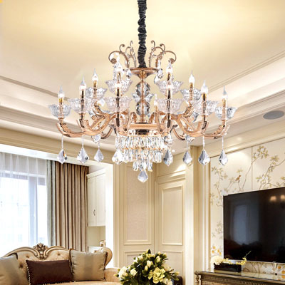 Đèn Chùm Cổ Điển Phong Cách Ý Mạ Vàng Cao Cấp D