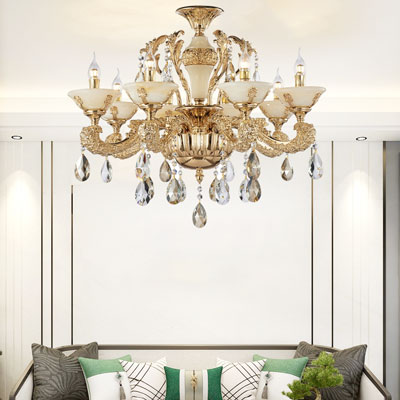 Đèn Chùm Cổ Điển Phong Cách Ý Mạ Vàng Cao Cấp C