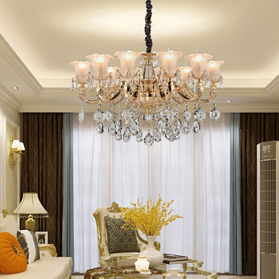 Đèn Chùm Cổ Điển Phong Cách Ý Mạ Vàng Cao Cấp H